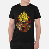 T-shirt Dragon Ball "Shadow Warriors" - Goku & Gohan Super Saiyajin