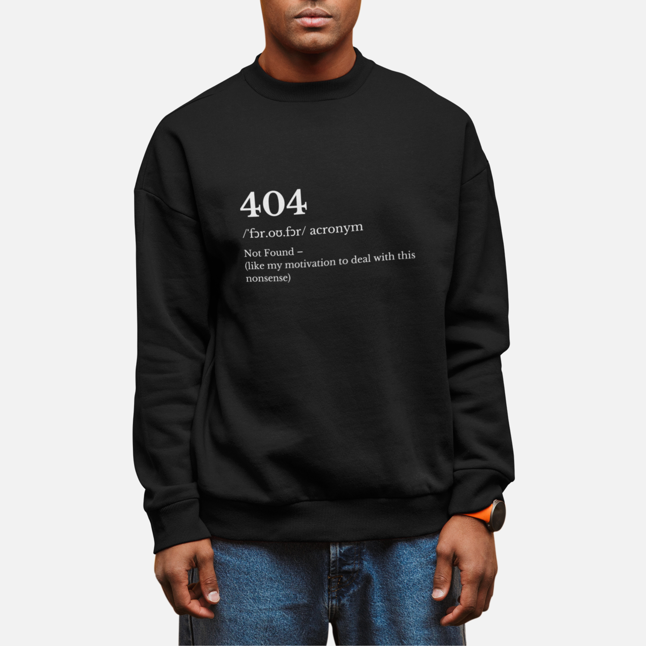Sweatshirt Unissexo "Sem Papas na Língua" - 404 (Not Found) Imagem principal do produto