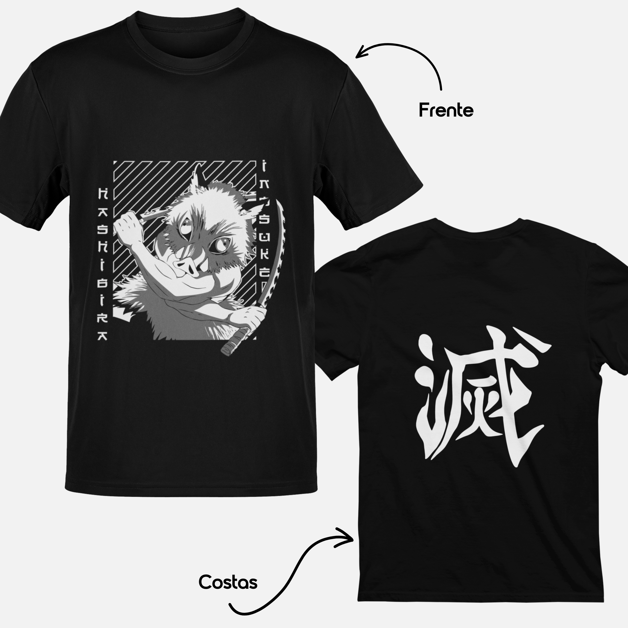 T-shirt Demon Slayer "Hashira's Fall" - Inosuke Hashibira