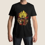 T-shirt Dragon Ball "Shadow Warriors" - Goku & Gohan Super Saiyajin