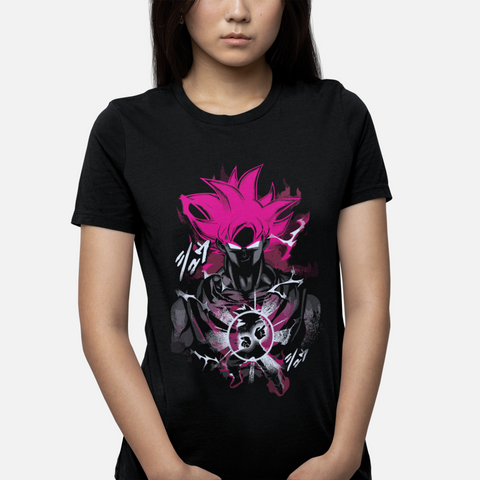 T-shirt Dragon Ball "Shadow Warriors" - Goku Super Saiyajin God