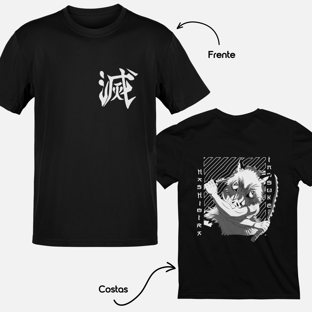 T-shirt Demon Slayer "Hashira's Fall" - Inosuke Hashibira
