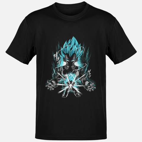 T-shirt Dragon Ball "Shadow Warriors" - Vegeta Blue