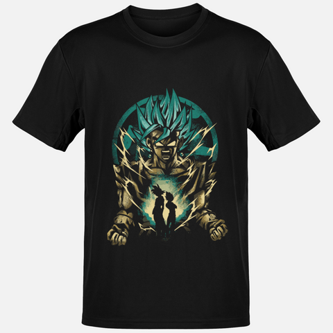 T-shirt Dragon Ball "Shadow Warriors" - Vegito Super Saiyajin Blue