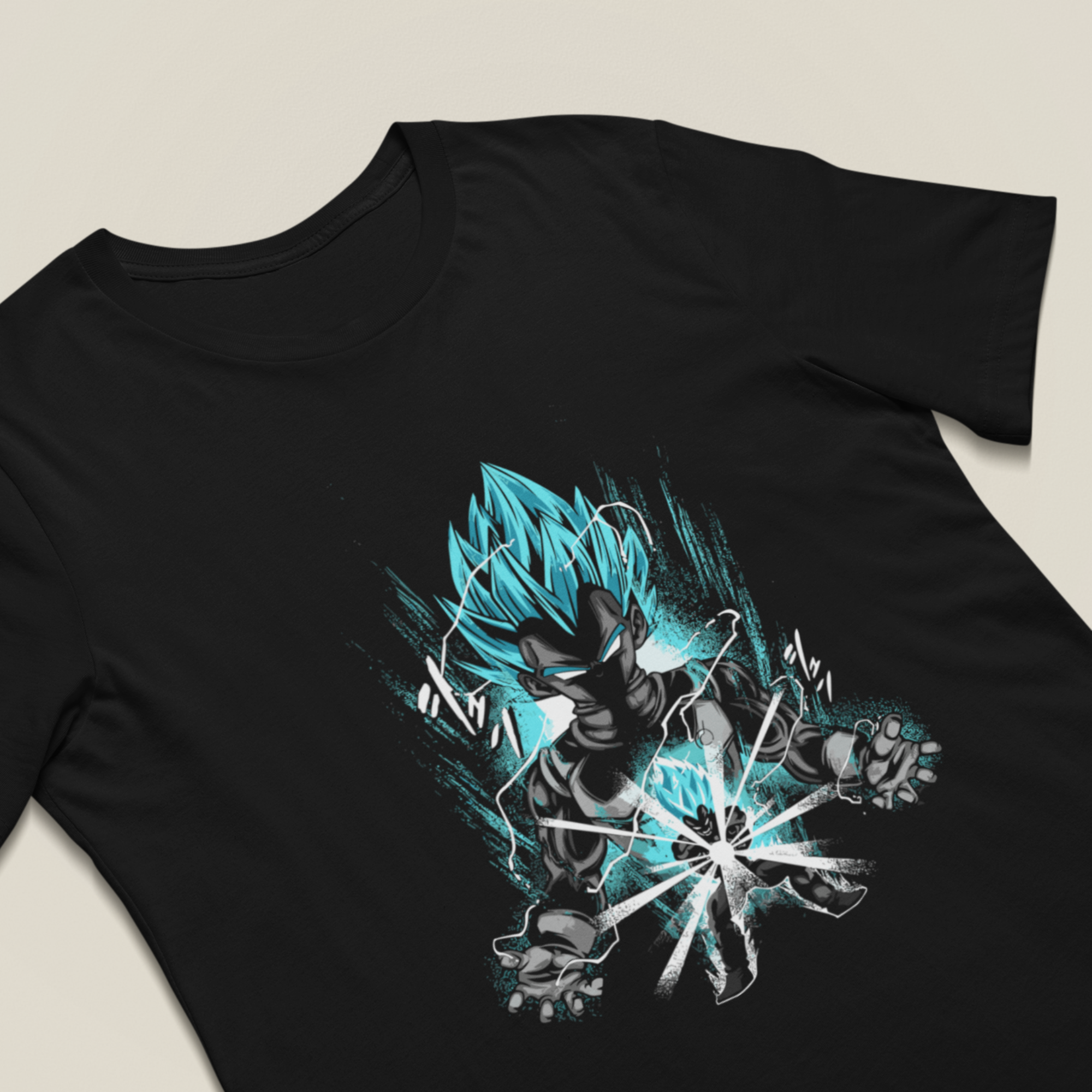 T-shirt Dragon Ball "Shadow Warriors" - Vegeta Blue