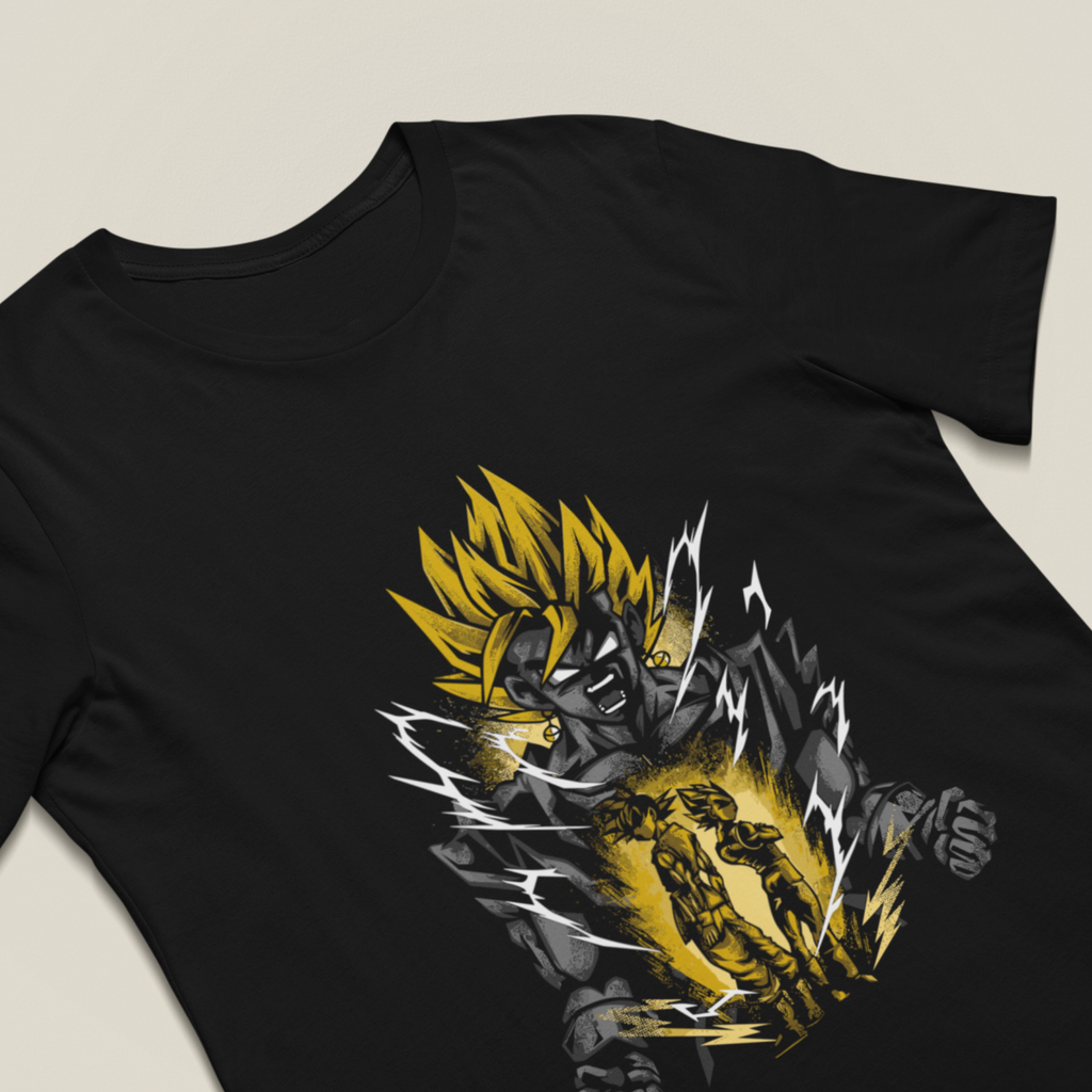 T-shirt Dragon Ball "Shadow Warriors" - Vegito Super Saiyajin