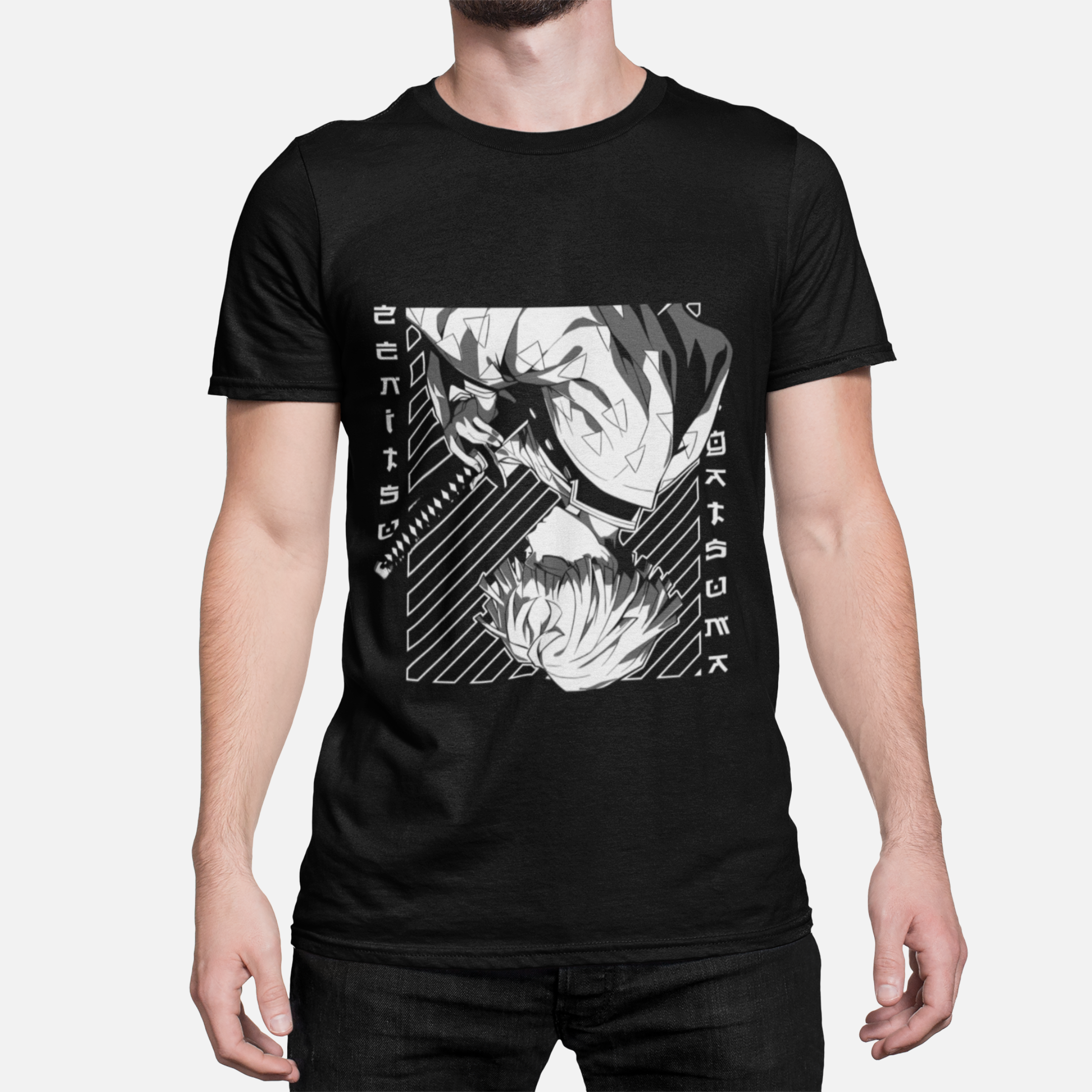 T-shirt Demon Slayer "Hashira's Fall" - Zenitsu Agatsuma Imagem secundária do produto