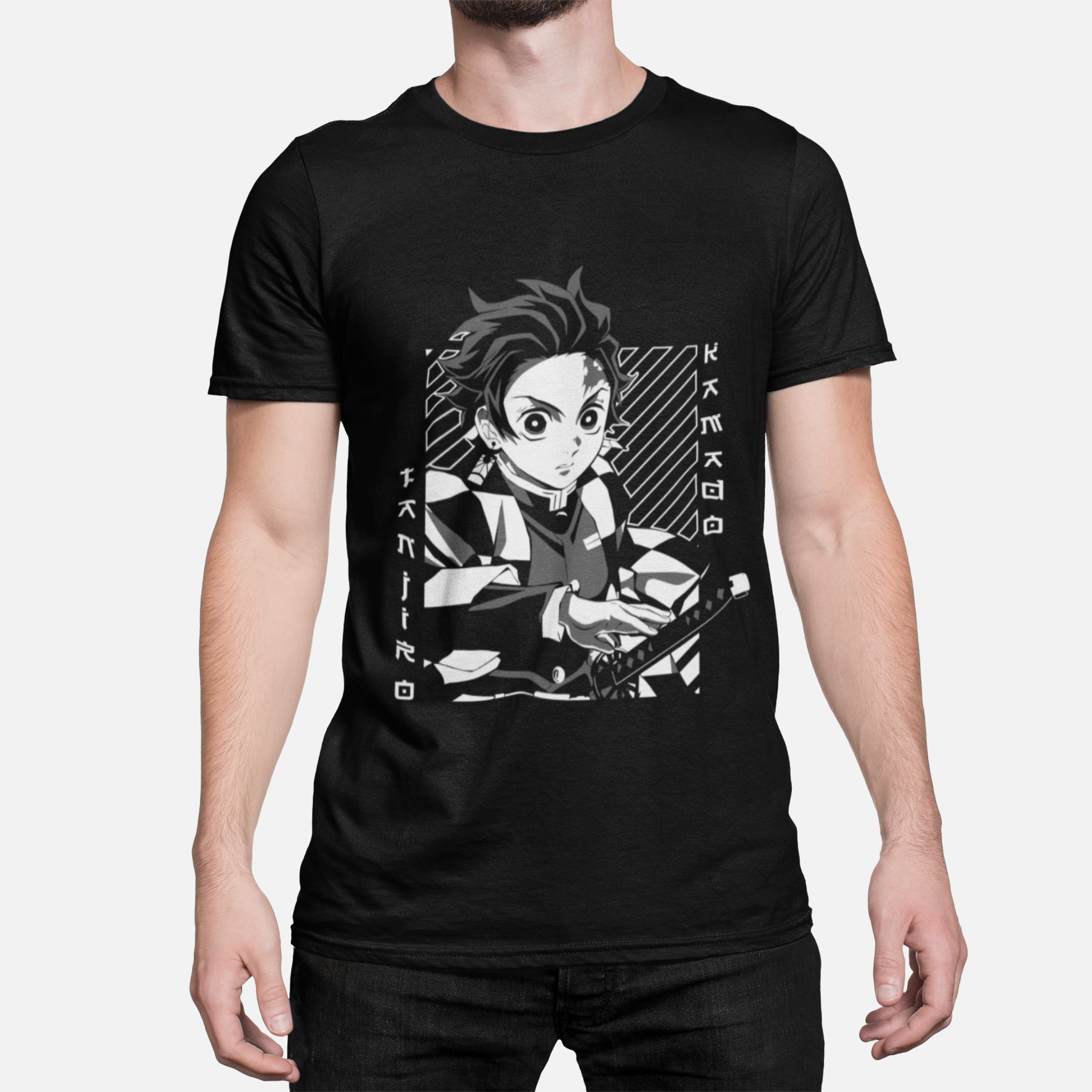 T-shirt Demon Slayer "Hashira's Fall" - Tanjiro Kamado Imagem principal do produto