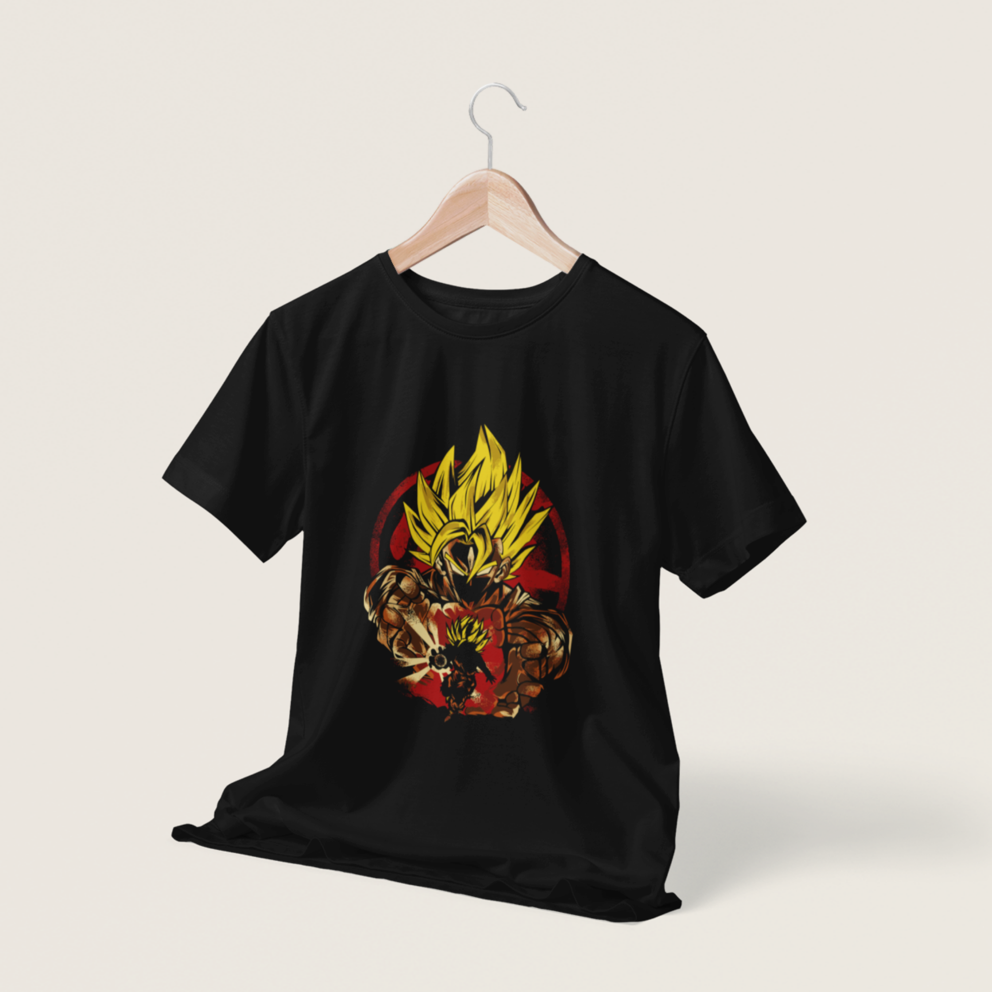 T-shirt Dragon Ball "Shadow Warriors" - Goku & Gohan Super Saiyajin Imagem secundária do produto