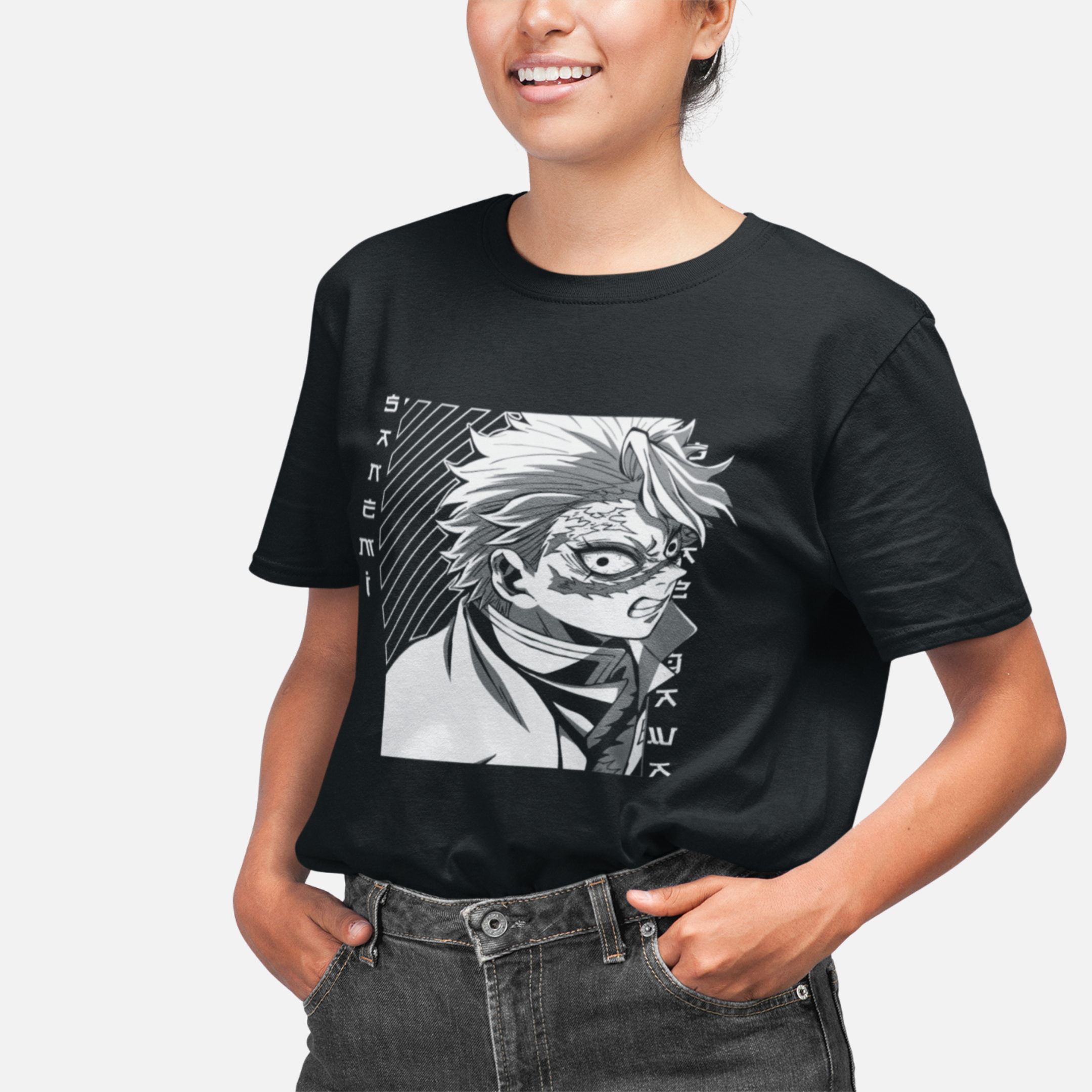 T-shirt Demon Slayer "Hashira's Fall" - Sanemi Shinazugawa Imagem secundária do produto