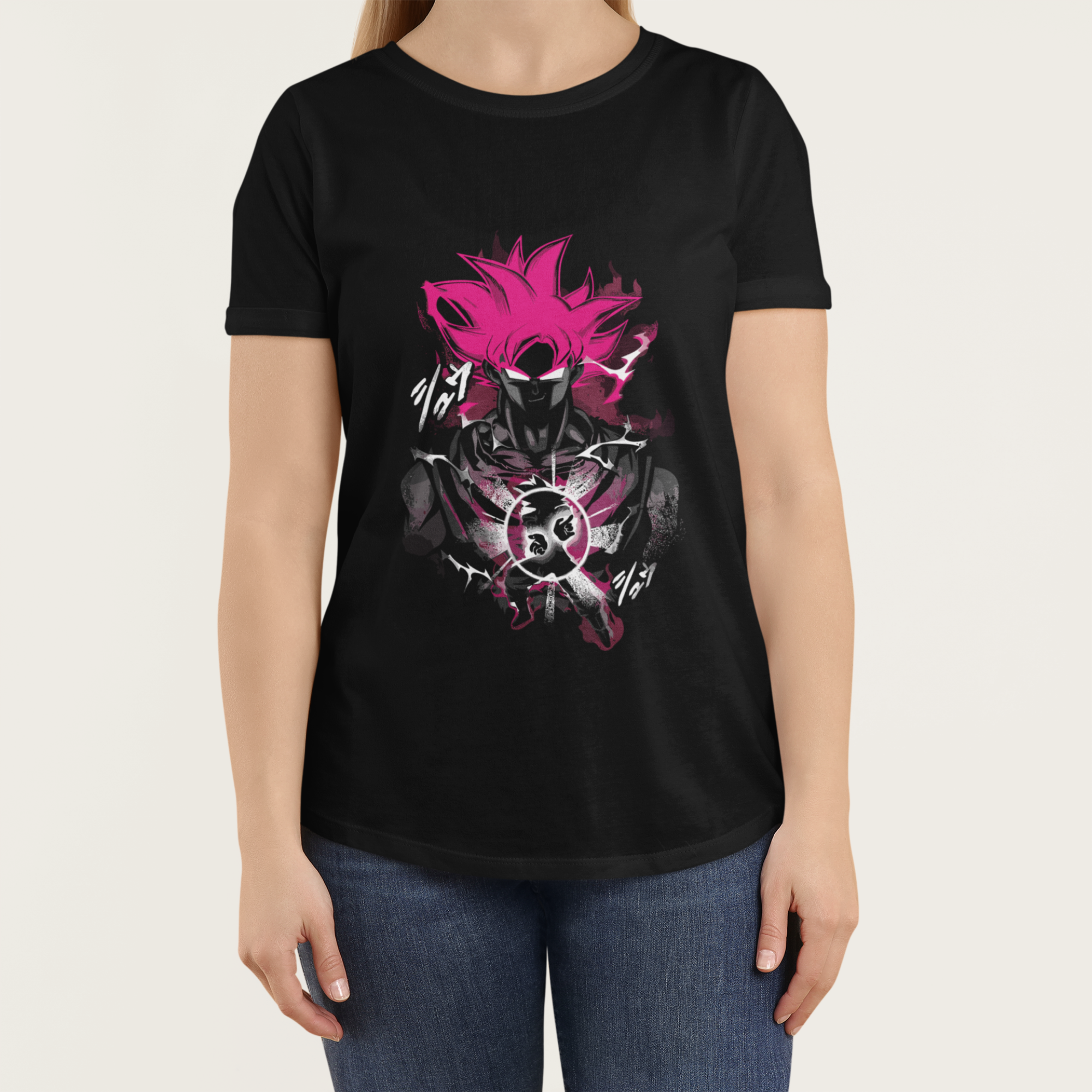T-shirt Dragon Ball "Shadow Warriors" - Goku Super Saiyajin God