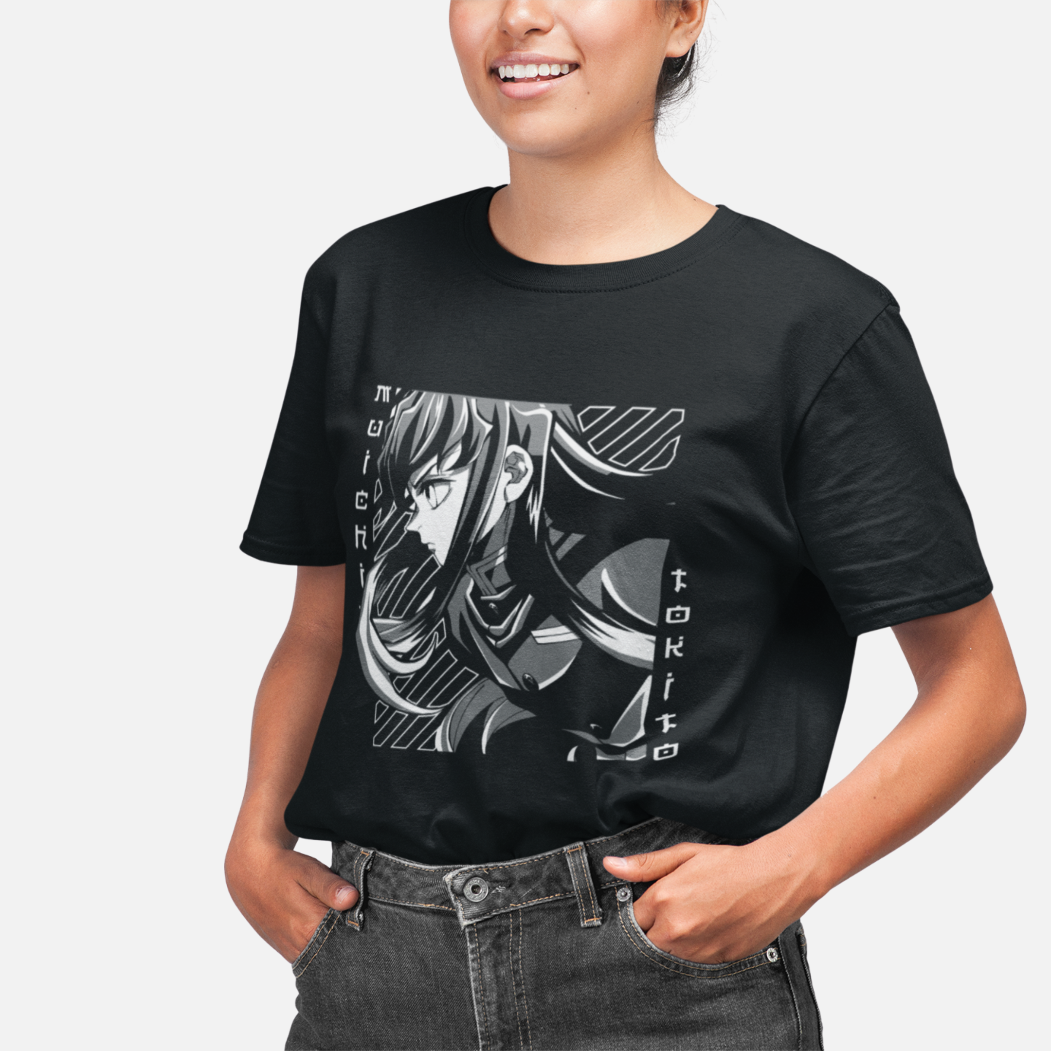 T-shirt Demon Slayer "Hashira's Fall" - Muichiro Tokito Imagem secundária do produto