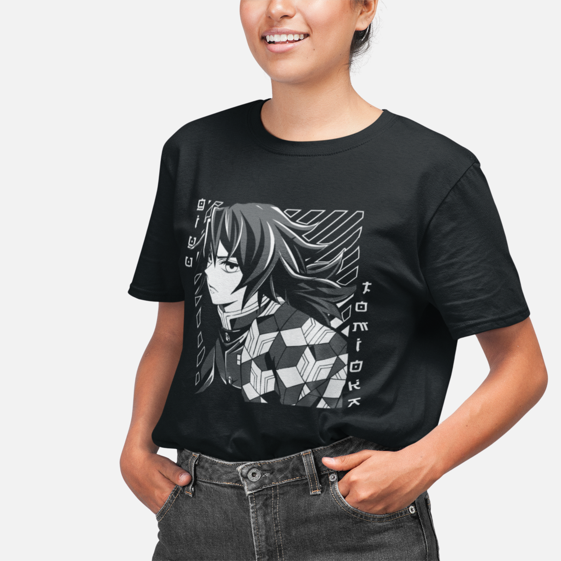 T-shirt Demon Slayer "Hashira's Fall" - Giyu Tomioka Imagem principal do produto