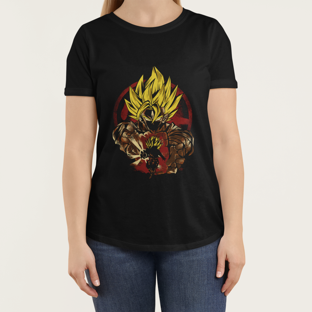 T-shirt Dragon Ball "Shadow Warriors" - Goku & Gohan Super Saiyajin