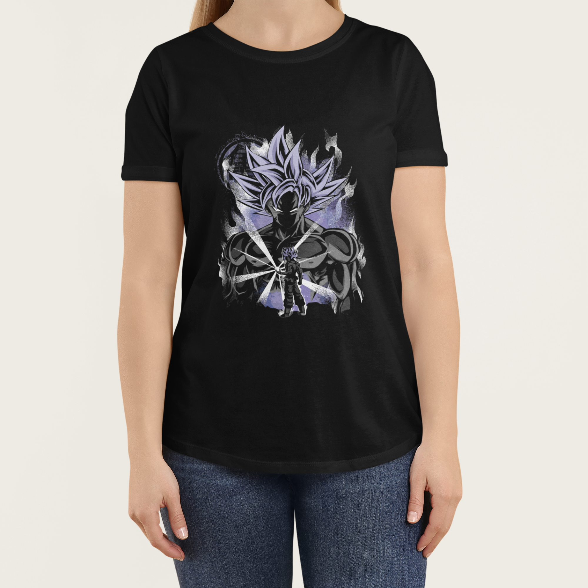 T-shirt Dragon Ball "Shadow Warriors" - Goku Ultra Instinct