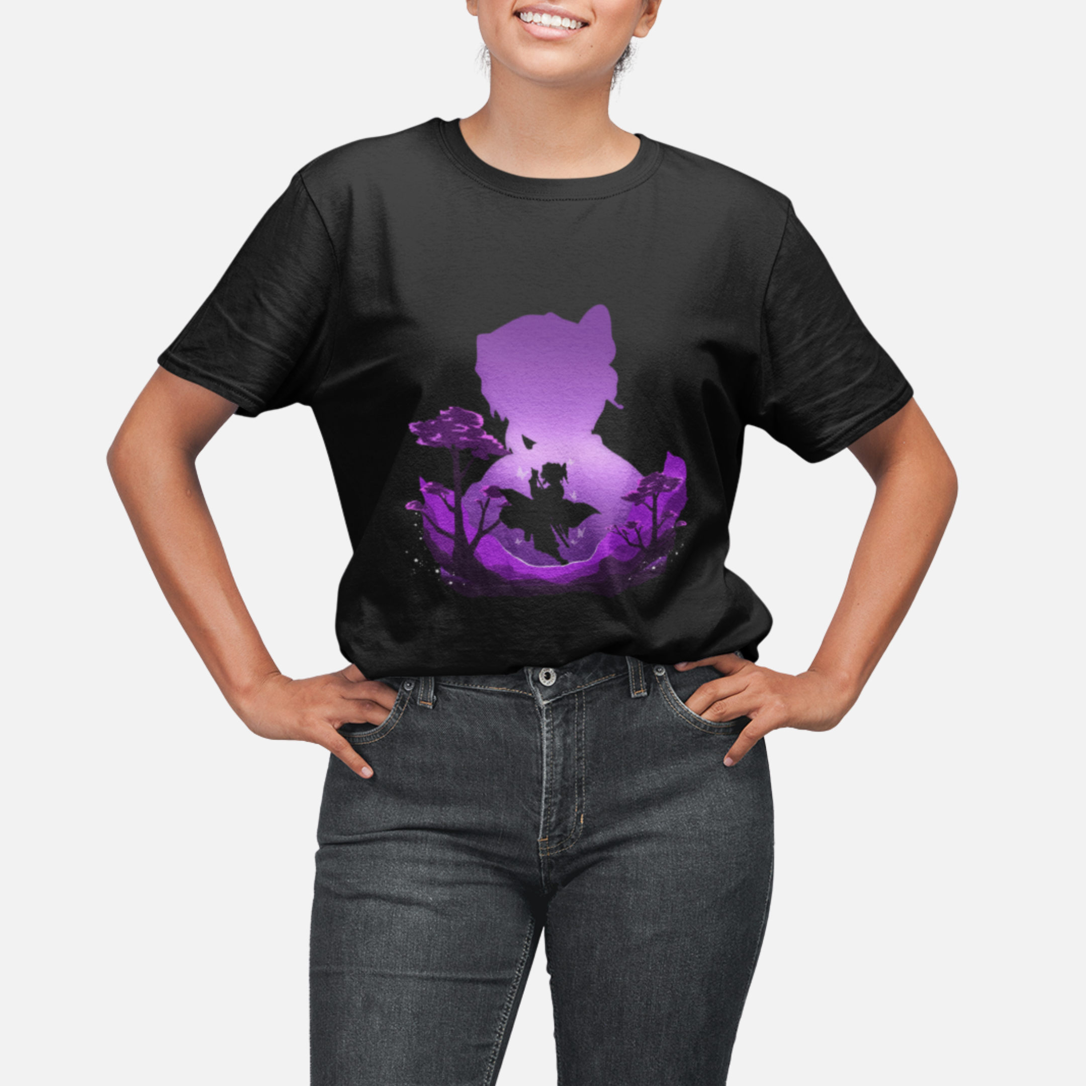 T-shirt Demon Slayer "Eternal Echoes" - Shinobu Kocho Imagem principal do produto
